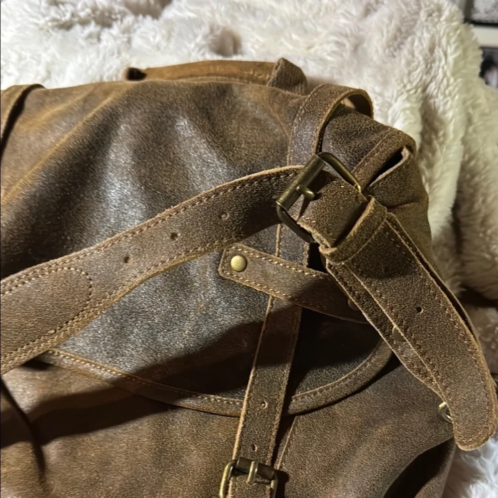 Territory Ahead Leather Men's Satchel- Vintage